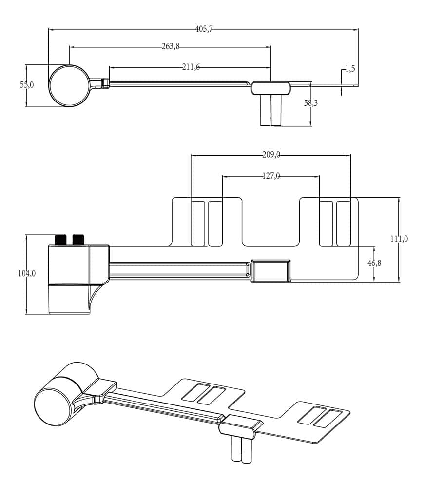 Bid&eacute; de forma redonda con funci&oacute;n de agua fr&iacute;a y caliente X1001-102-01