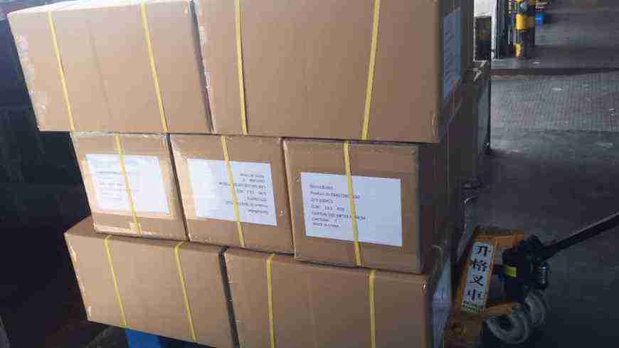 Entrega de 1500 piezas al aeropuerto para env&iacute;o a&eacute;reo 2020 02 22 2