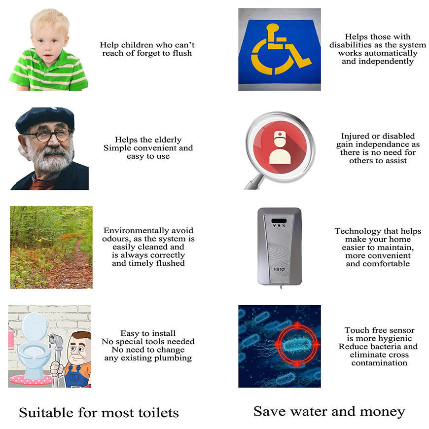 sensor de descarga del inodoro 22