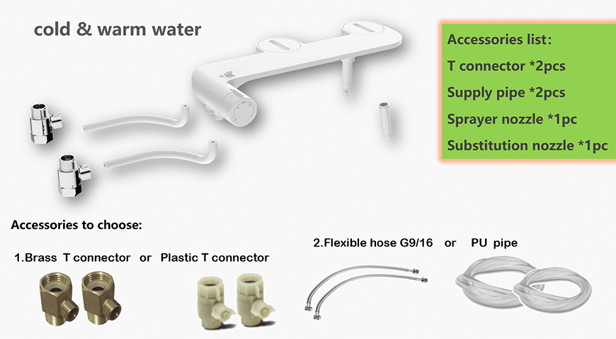 Accesorio para bid&eacute; de agua fr&iacute;a y caliente 8