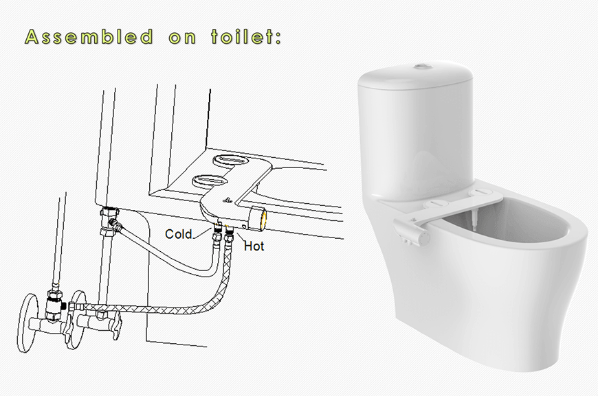Accesorio para bid&eacute; de agua fr&iacute;a y caliente 11