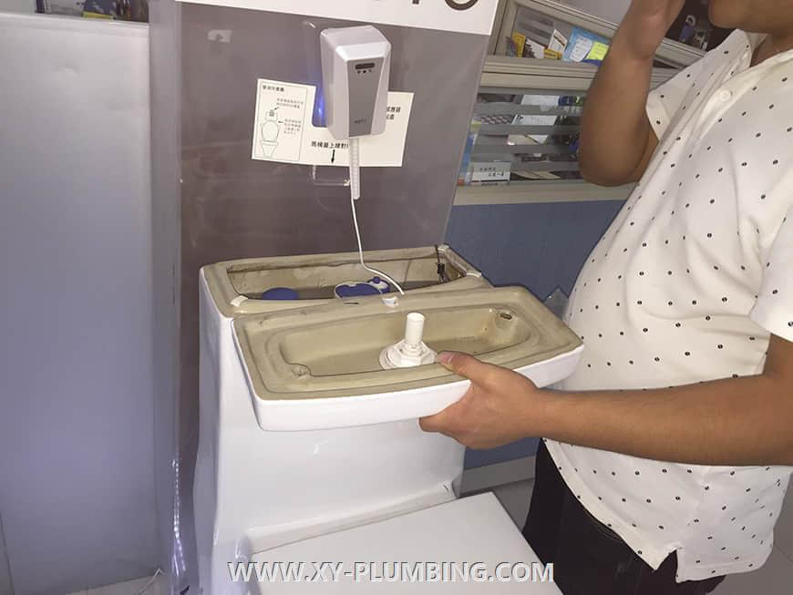 Descargador de inodoro autom&aacute;tico 12