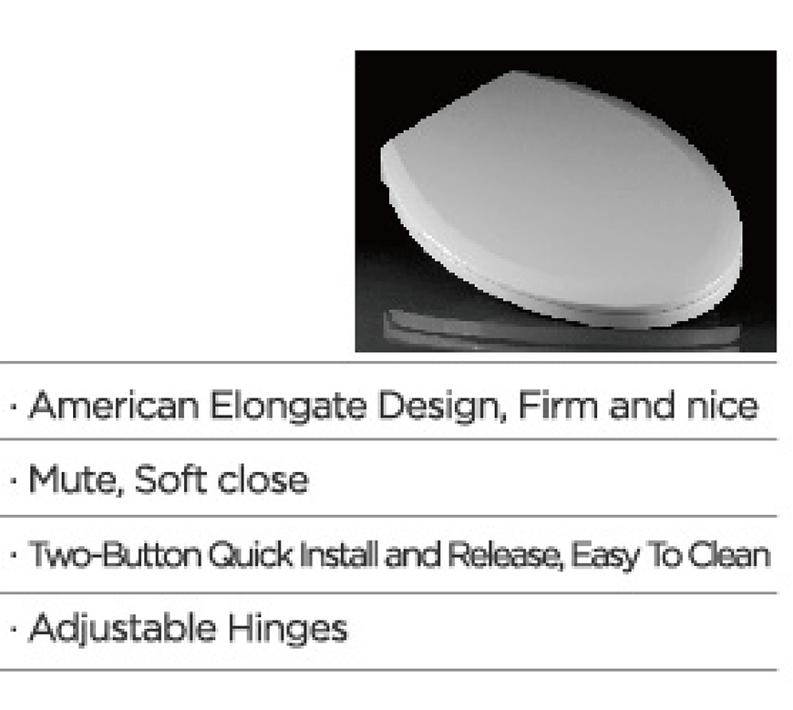 ASIENTO INODORO American Elongate Design BP0207TB