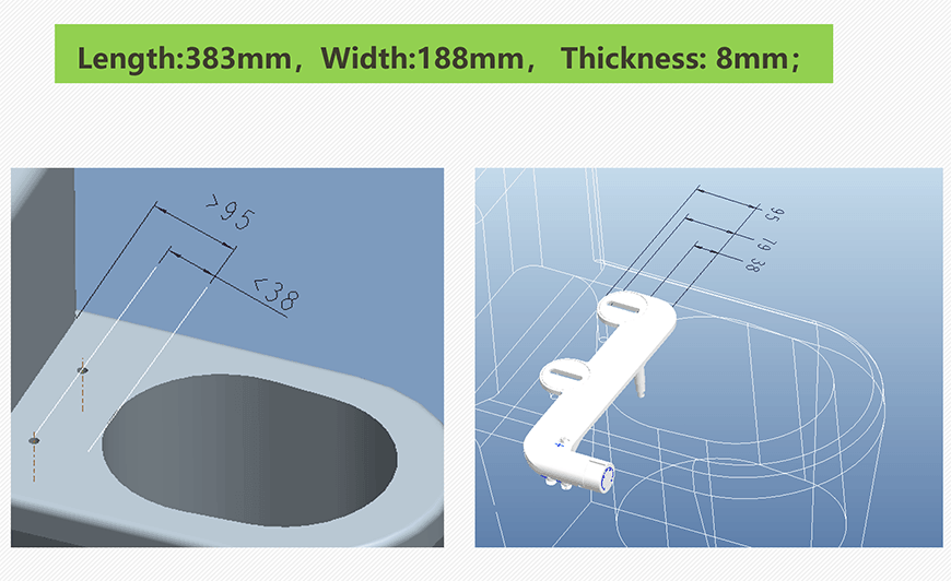 Accesorio para bid&eacute; de agua fr&iacute;a y caliente 9