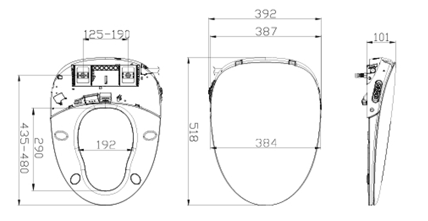 Bid&eacute;s con calefacci&oacute;n el&eacute;ctrica