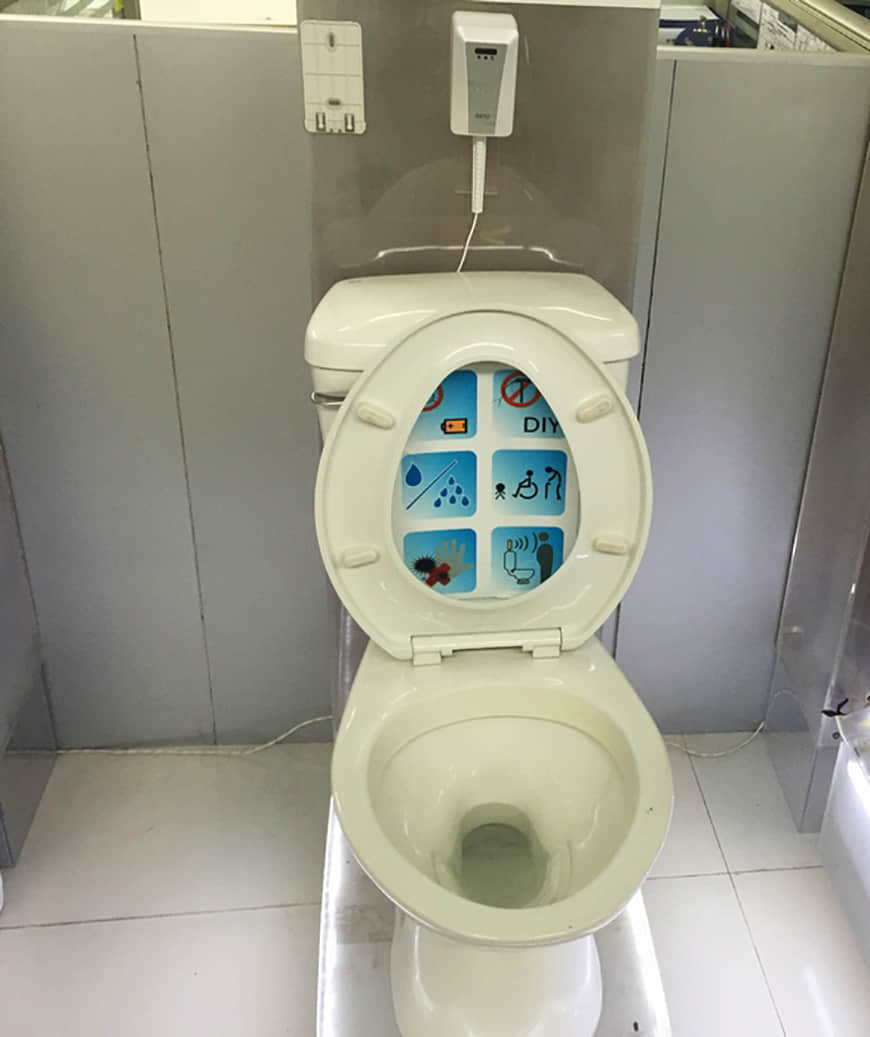 sensor de descarga del inodoro 14