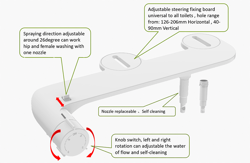 Accesorio para bid&eacute; de agua fr&iacute;a 6