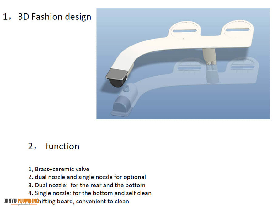 ACCESORIO DE INODORO BIDET FINO 3