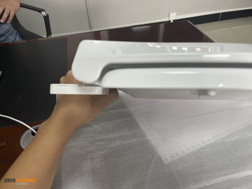 Asiento de inodoro para beb&eacute; alargado 2