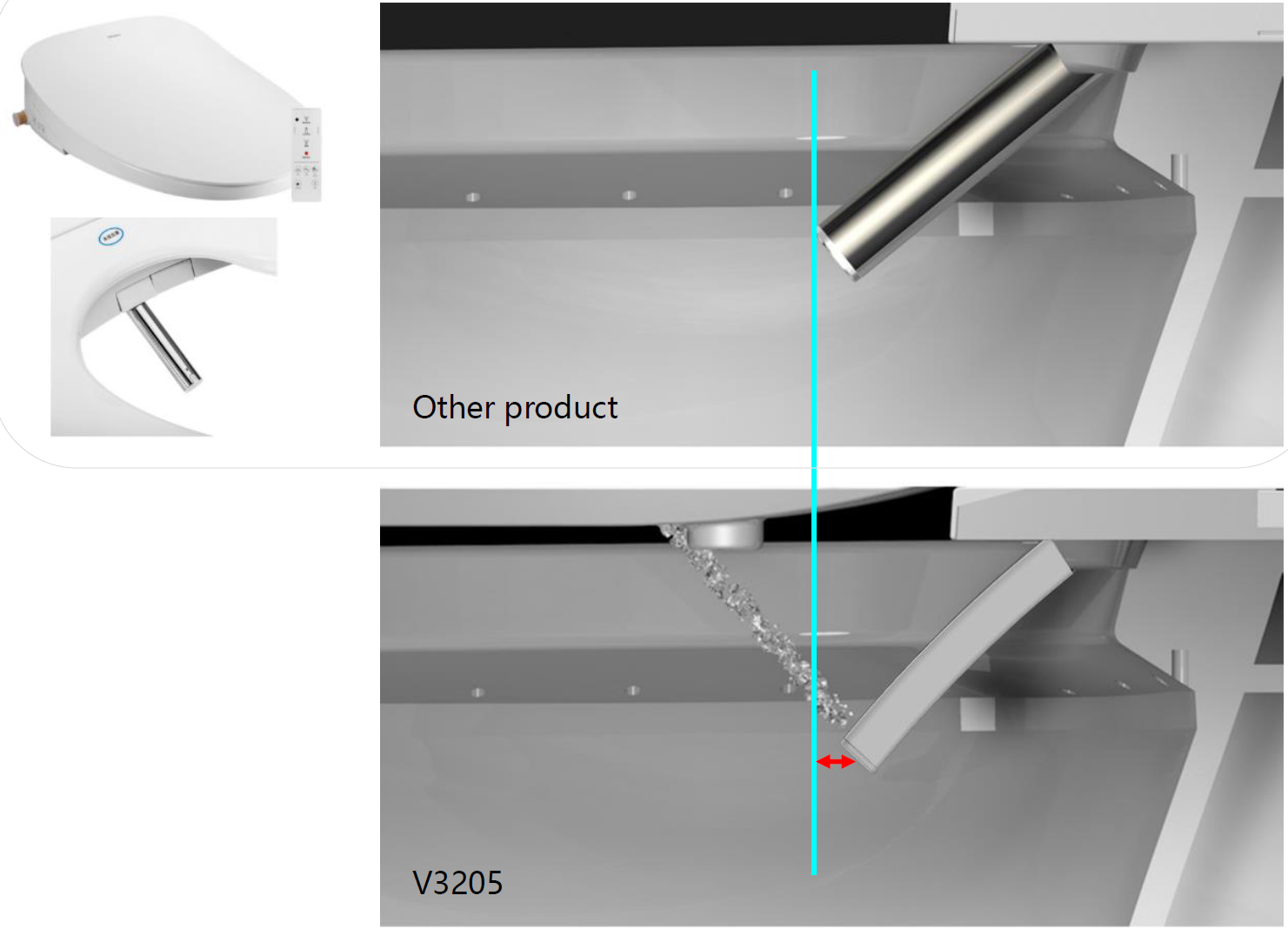 Tapa de inodoro inteligente ultrafina 16