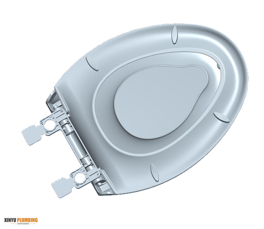 Asiento de inodoro familiar alargado 4