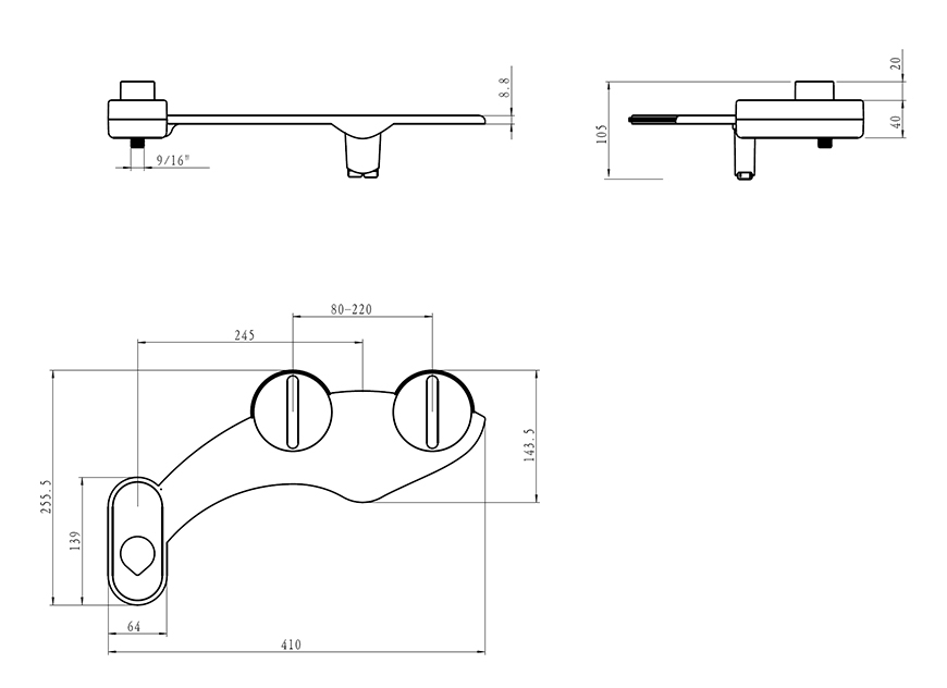 Bid&eacute; de flujo doble XB1900 1