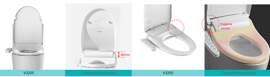 Tapa de inodoro inteligente ultrafina 9 