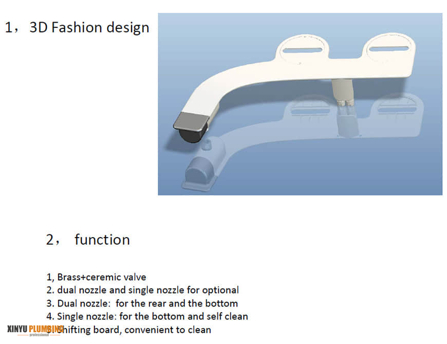 Accesorio para bid&eacute; con doble boquilla 6