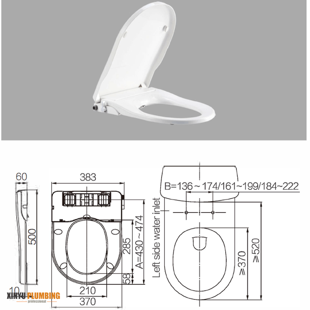 Asiento de bid&eacute; europeo en forma de U FB105 5_结果