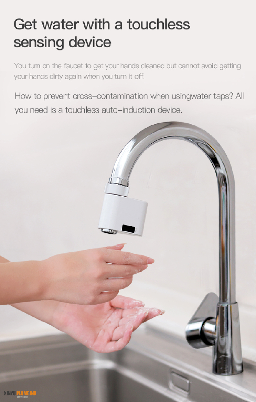 Adaptador de grifo con sensor de movimiento por infrarrojos 5