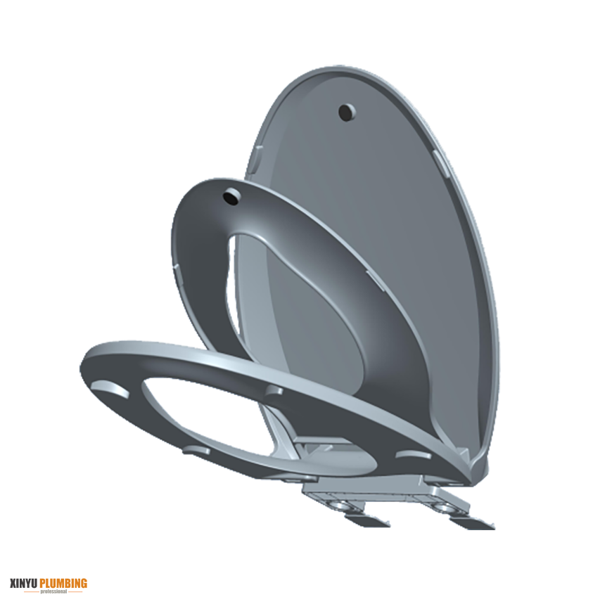 Asiento de inodoro familiar alargado 5