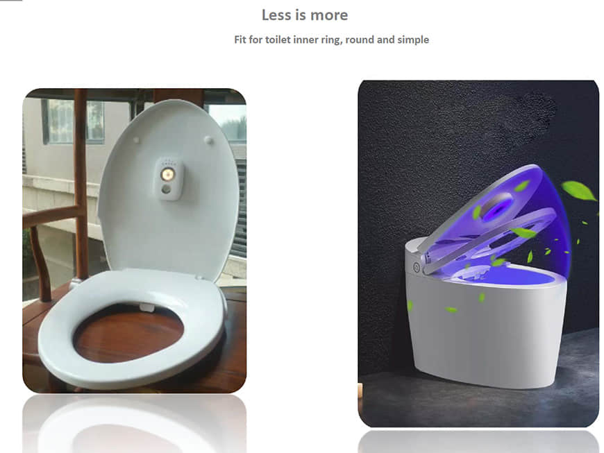 Esterilizador de luz para inodoro UVC 2