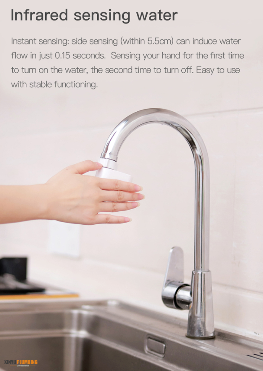 Adaptador de grifo con sensor de movimiento por infrarrojos 6
