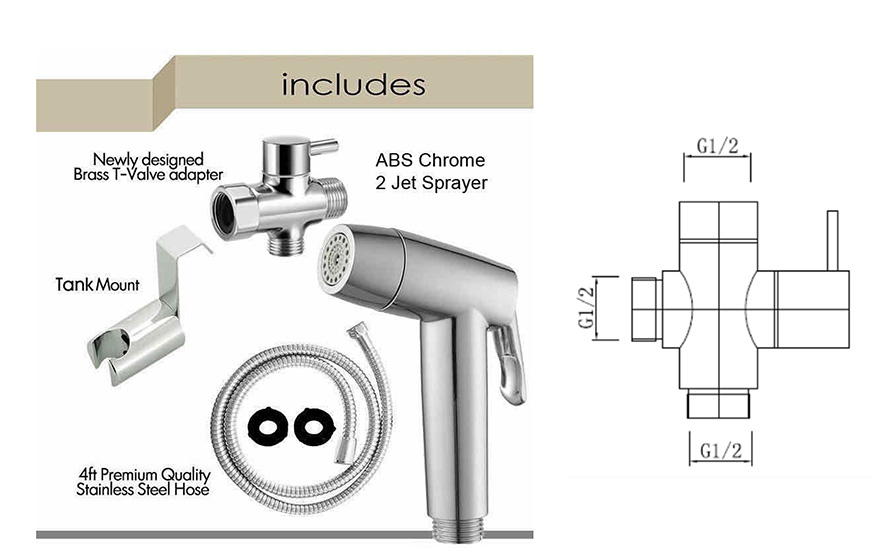 Cabezal pulverizador para bid&eacute; Ratation 2 