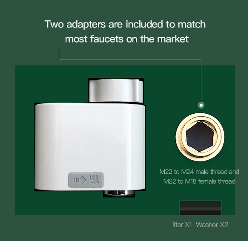 Adaptador de grifo con sensor de movimiento por infrarrojos 12